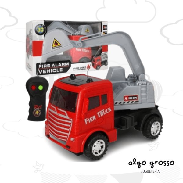 CAMION BOMBEROS DE 18CM A RADIO CONTROL 2 FUNCIONES art.54519