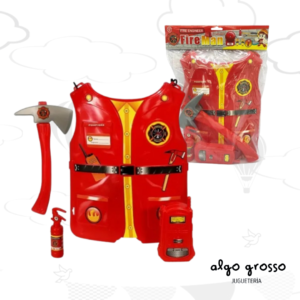 SET BOMBERO PECHERA +3 ACCESORIOS art.54329