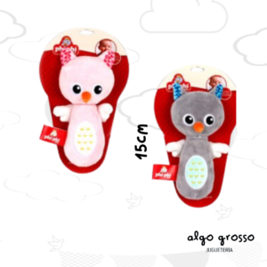 SONAJERO BUHO PELUCHE 15CM art.8702