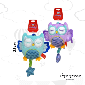 CUNERO MUSICAL BUHO PELUCHE art.8717