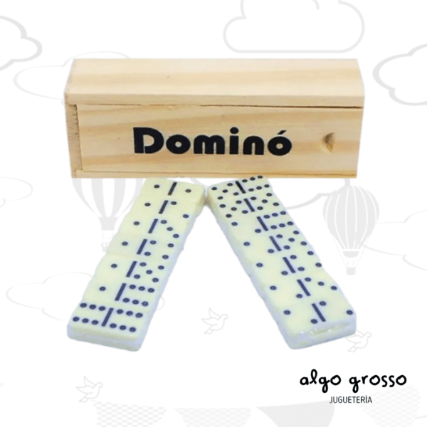 DOMINO MINI CAJA MADERA 12X4CM art.FDDOM399