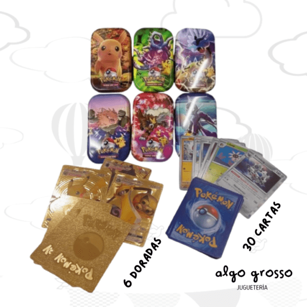 CARTAS DE POKEMON EN LATA "ALTERNATIVO"