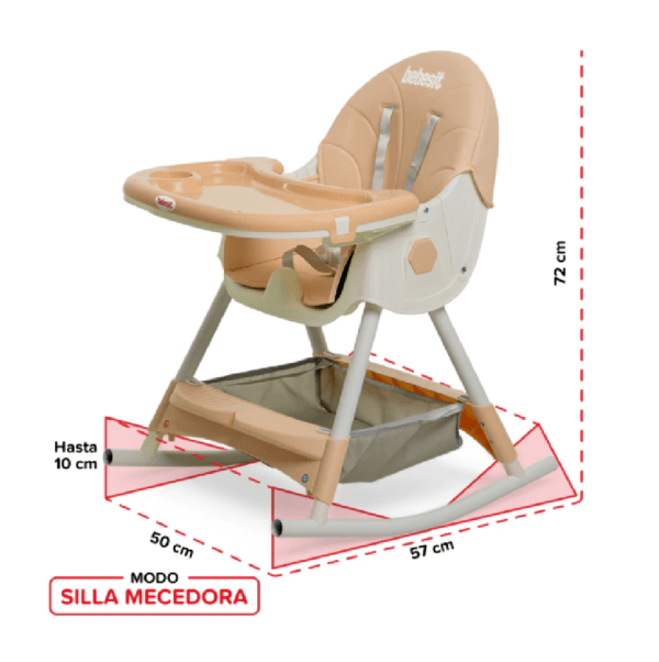 SILLA DE COMER RECLINABLE 4EN1 art.6651 - Imagen 5