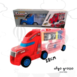 CAMION CARGO TRUCK LANZADOR + 6 AUTOS art.YP00287