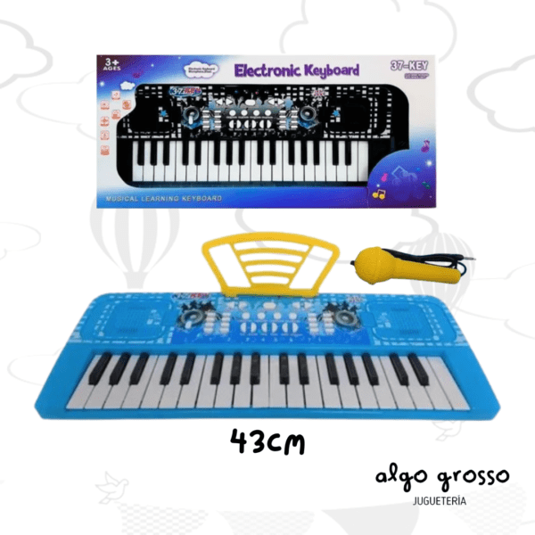 ORGANO MUSICAL CON 37 TECLAS + MICROFONO - ELECTRONIC art.MTK008