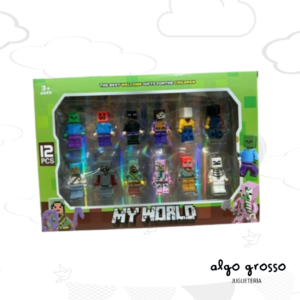 MINECRAFT 12 MINI FIGURAS SIMIL art.6334