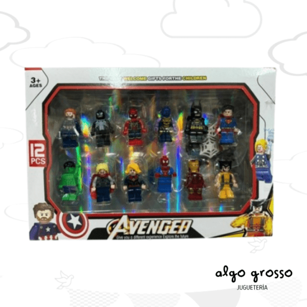 AVENGERS 12 MINI FIGURAS SIMIL art.6339
