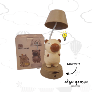 VELADOR CAPIBARA CON USB Y SACAPUNTA art.368A
