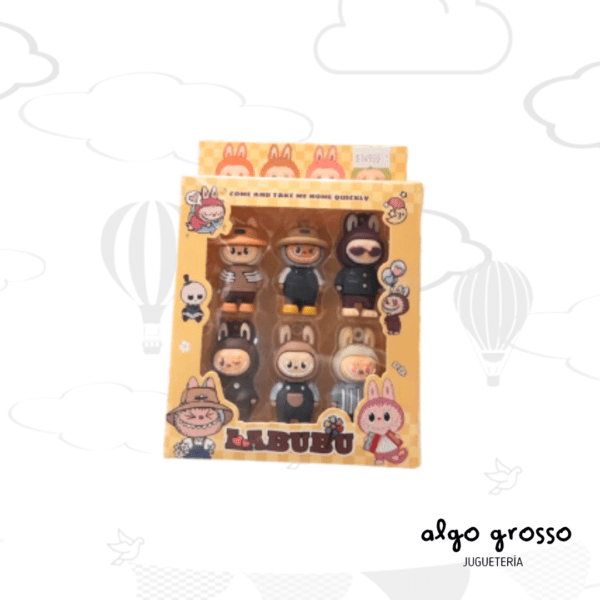 SET 6 MINI LABUBU EN CAJA art.9902
