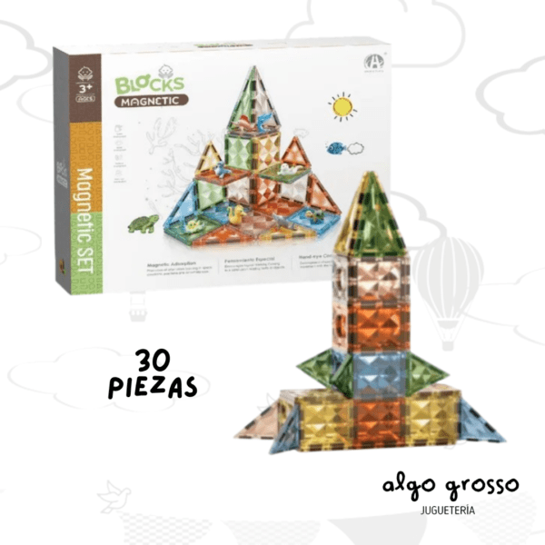 BLOCKS MAGNETIC SET 30 PIEZAS art.MT26