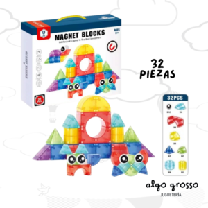 MAGNET BLOCKS FIGURAS GEOMETRICAS 32 PIEZAS art.MT11