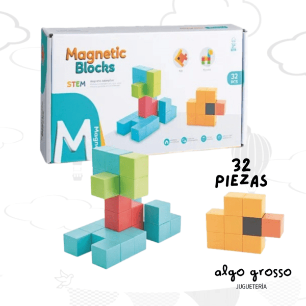 MAGNETIC BLOCKS CUBOS 32 PIEZAS art.MT09