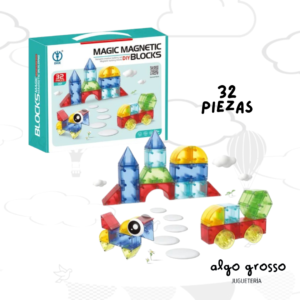 MAGNET BLOCKS FIGURAS GEOMETRICAS 32 PIEZAS art.MT12