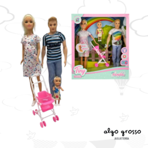 TINY FAMILIA 4 FIGURAS + ACCESORIOS art.53866