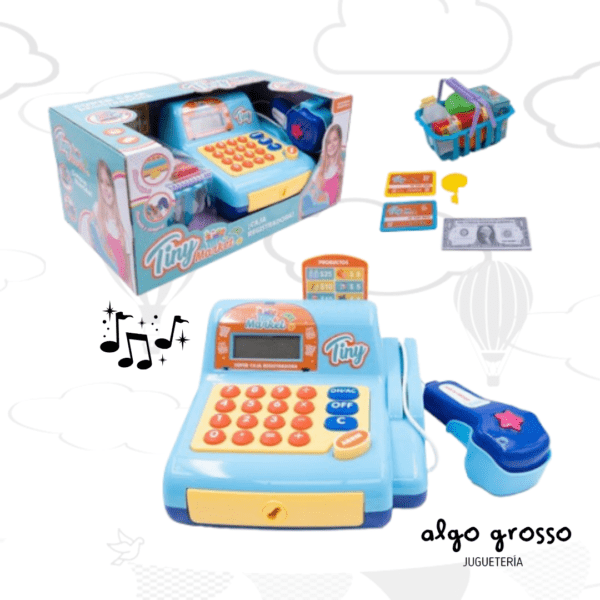 TINY MARKET CAJA REGISTRADORA + ACCESORIOS art.50694