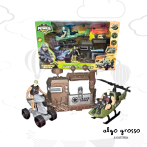 EQUIPO ELITE SET 3 VEHICULO + 3 FIGURAS + ACCESORIOS art.55540