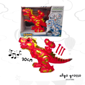 X-DINO DINO ROBOT CON LUZ Y SONIDO - LANZADOR art.55438