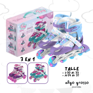 TINY ROLLER 3EN1 CON LUCES TALLE SURTIDO art.12221