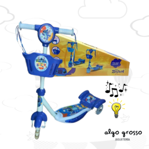 MONOPATIN STITCH 3 RUEDAS CON LUZ Y SONIDO art.12262