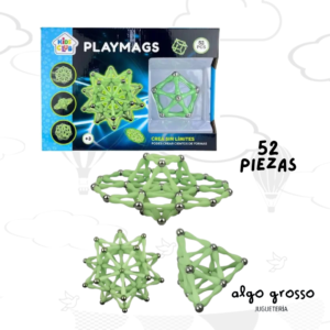 PLAYMAGS BOLITAS PALITOS MAGNETICOS 52 PIEZAS art.55198
