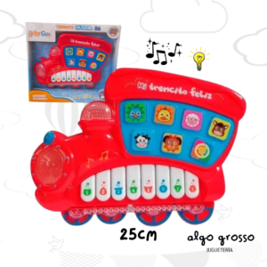 TREN DIDACTICO MUSICAL - PIANO CON LUZ Y SONIDO art.51199