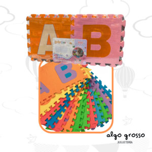 PISO GOMA EVA LETRAS Y NUMEROS 27 PIEZAS - BABYGUS art.55222