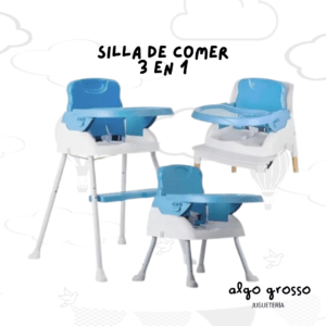 SILLA DE COMER PLEGABLE PORTATIL 3EN1 art.OKBB0218