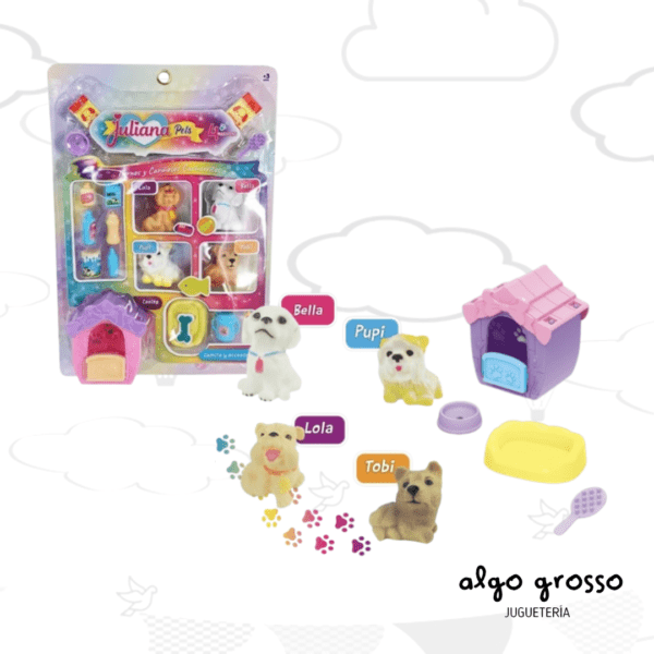JULIANA PET SET DE 4 MASCOTAS art.SISJUL114