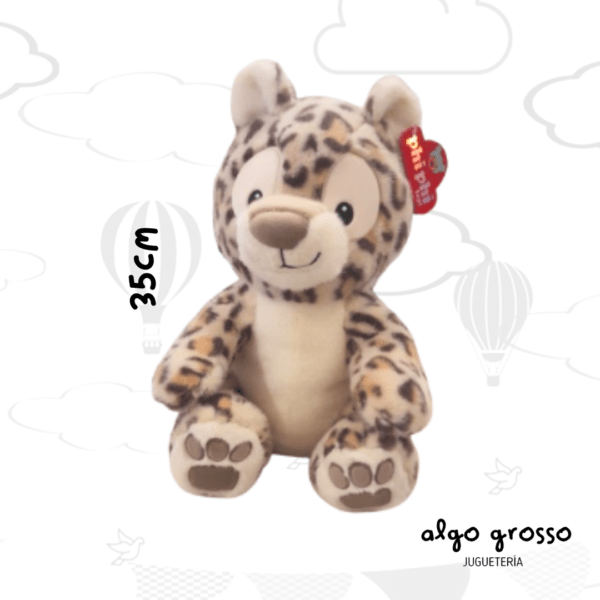 PELUCHE LEOPARDO SENTADO DE 35CM art.8220