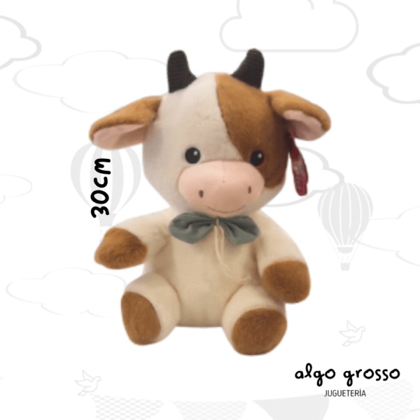 PELUCHE VACA SENTADA DE 30CM art.8230