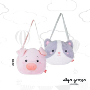 CARTERA GATO - CHANCHO DE 20CM art.8247