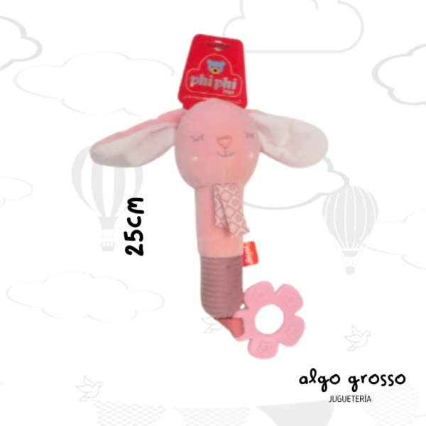 CONEJITO SONAJERO CON MORDILLO art.8799
