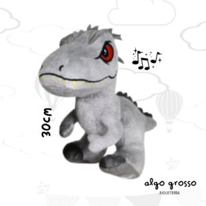 PELUCHE JURASSIC WORLD GRAY CON SONIDO art.JW065