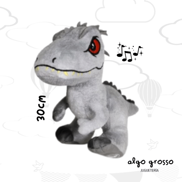 PELUCHE JURASSIC WORLD GRAY CON SONIDO art.JW065