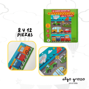 MEDIOS DE TRANSPORTE ROMPECABEZAS 8 Y 12 PIEZAS art.892