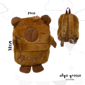 MOCHILA CAPIBARA DE PELUCHE "ALTERNATIVO" art.PL038