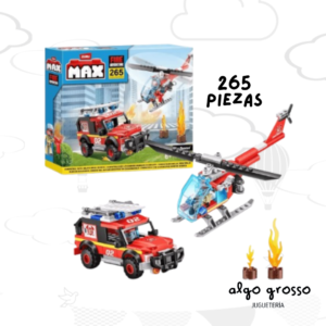 MAX ZURU BLOQUES FIRE RESCUE 265 PIEZAS art.2457