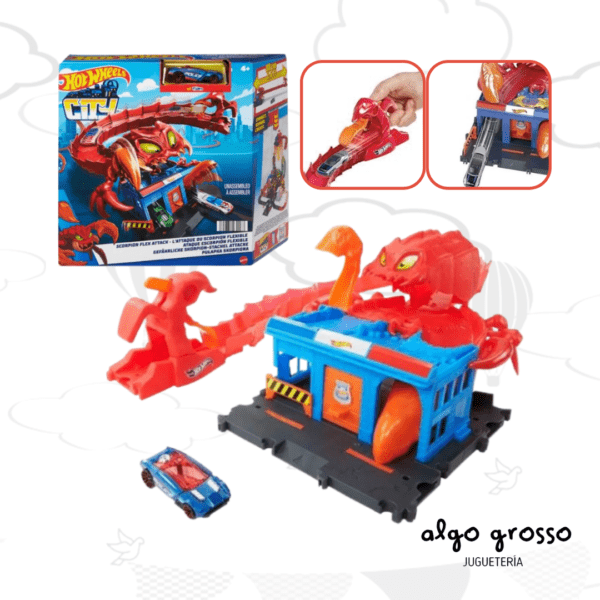 HOT WHEELS CITY PISTA ATAQUE ESCORPION art.HDR32