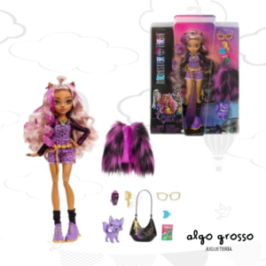MONSTER HIGH CRESCENT CLAWDEEN WOLFC + MASCOTA + ACCESORIOS art.HHK52