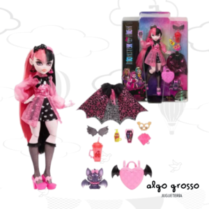 MONSTER HIGH DRACULAURA + MASCOTA + ACCESORIOS art.HHK51