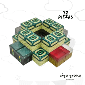 MINECRAFT CUBOS MAGNETICOS - END GATE - 32 PIEZAS art.T009