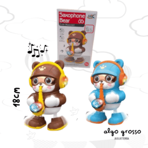 MUÑECO GATITO CON SAXOFON MUSICAL art.7095