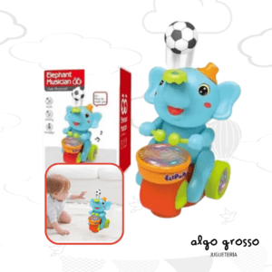ELEFANTE CON PELOTA LUZ Y SONIDO art.664B