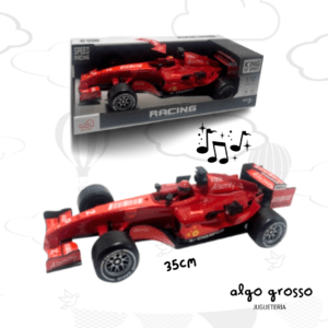 AUTO RACING F1 ROJO DE 35CM CON SONIDO art.F101