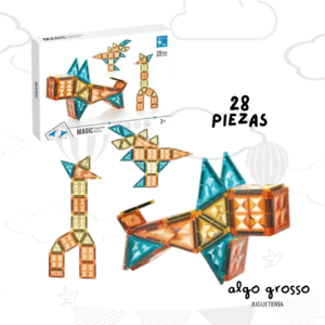 BLOQUES MAGNEITCOS VITRO MAGIC 28 PIEZAS art.MT20
