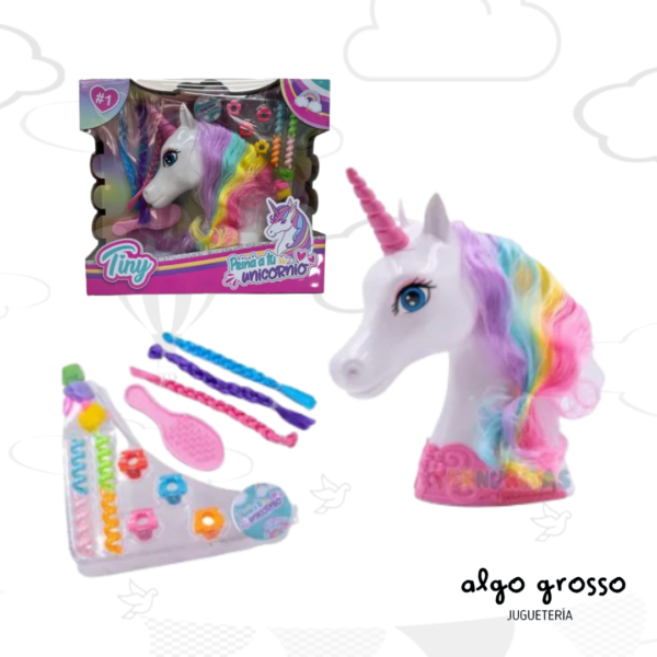 TINY CABEZA UNICORNIO PARA PEINAR art.54898