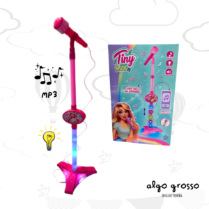 TINY MICROFONO DE PIE CON LUZ art.55167