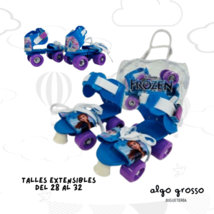 PATIN CARRO 4  RUEDAS - FROZEN TALLE 28 A 32 art.12217