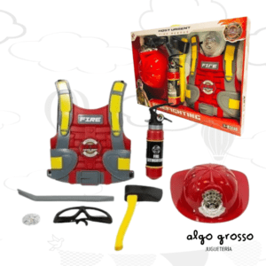 SUPER SET BOMBERO + PECHERA Y CASCO POWER art.55745