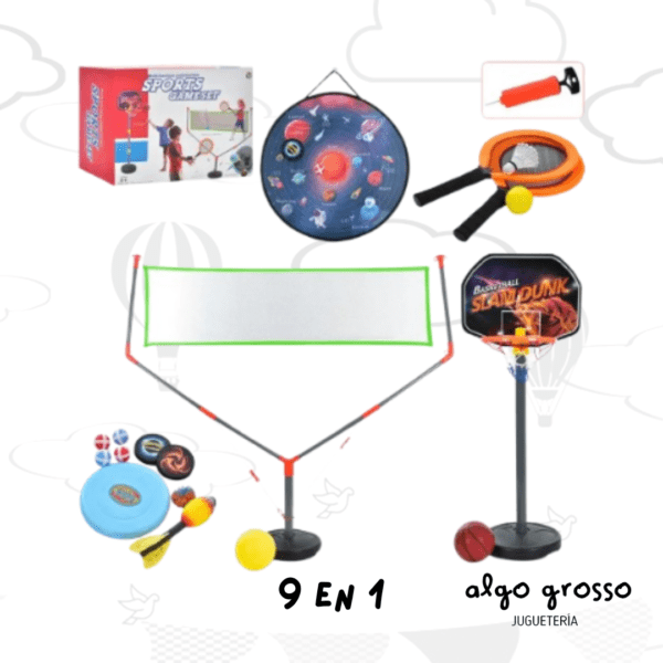 SPORTS GAME SET 9 JUEGOS EN 1 art.55315